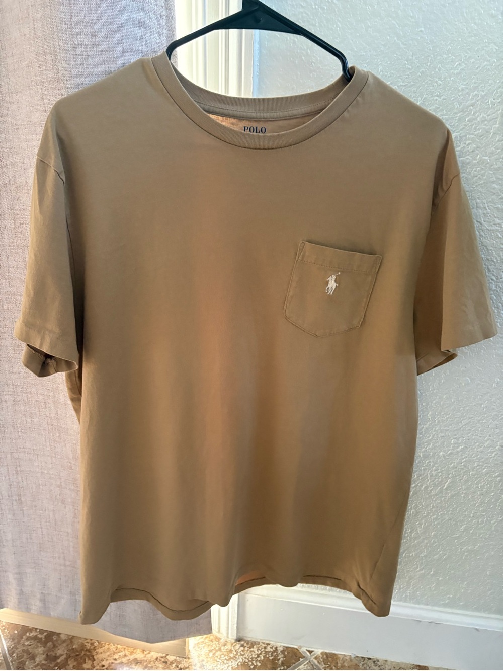 Polo by Ralph Lauren Short Sleeve Pocket Tee in Khaki